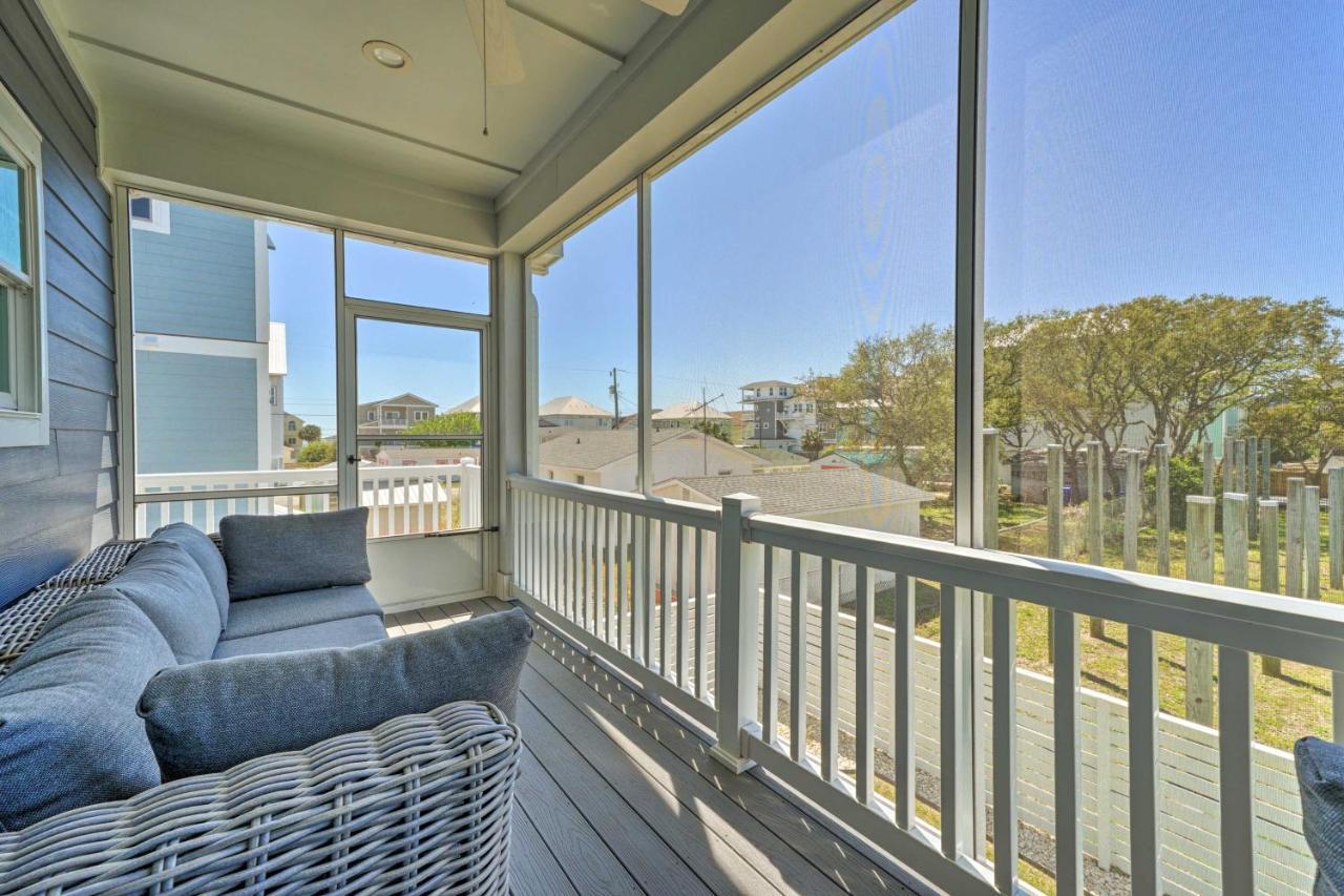 Bright Coastal Abode With Porch And Beach Access! Carolina Beach Buitenkant foto